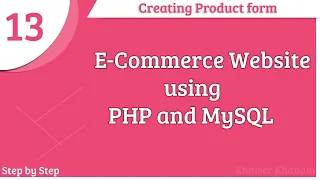 E-Commerce Website using PHP and MySQL Insert product form Part - 13