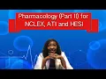 Pharmacology Part II for NCLEX ATI and HESI