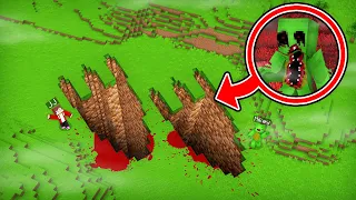 Download JJ and Mikey Found SCARY MONSTER FOOTPRINT - Maizen Parody Video in Minecraft MP3