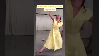 When the rose toy on the right spot
