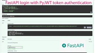 FastAPI login with PyJWT token authentication