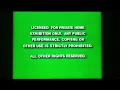 Green FBI Warning Screen 1991-1997 Canadian
