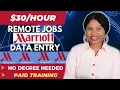 Work From Home Jobs 2023 Remote Jobs Data Entry Jobs w Marriott No Phone Paid Training