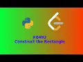 No Sound Leetcode 492 Construct the Rectangle
