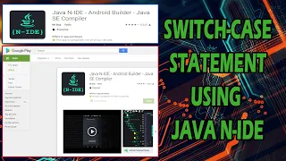 SWITCH CASE STATEMENT USING JAVA N-IDE APP TAGALOG