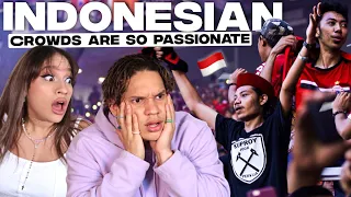 wtf this is indonesia latinos react to indonesian football fans singing for the first time