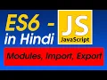 Module Import Export Default Vs Export in ES6 ES6 JavaScript Tutorial For Beginners in Hindi