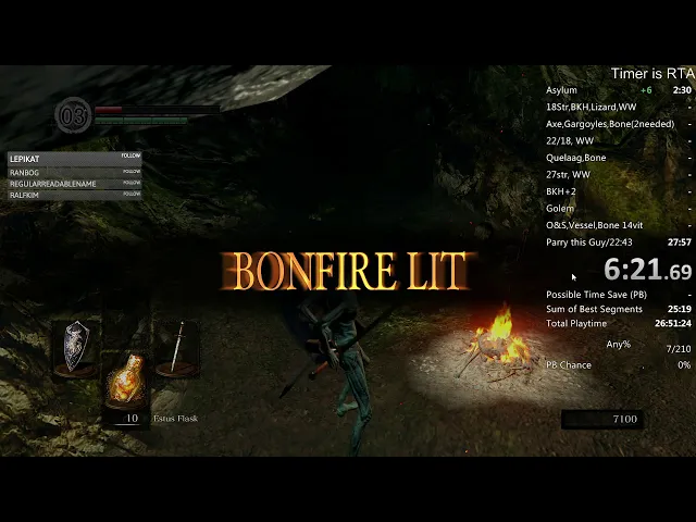 Dark Souls Remastered Force Quit in 23:37 WR