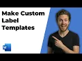 How To Make Custom Label Templates In Microsoft Word Easy Guide