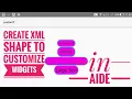 Creating shape xml for setting background of widgets