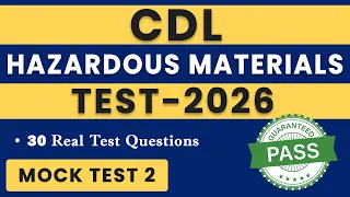 CDL HazMat Written Test 2026 HazMat Mock Test 1 CDL Hazardous Materials Exam Handbook