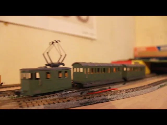 Wengernalpbahn Schynige Platte Bahn coach wab coach bt 24 h0e pantograph video thumbnail