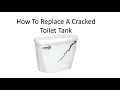 How To Replace A Cracked Or Leaking Toilet Tank Very Easy To Do Purchased From Home Depot