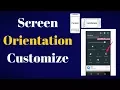Screen Orientation customize in android studio