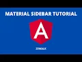 Angular Material Sidebar Tutorial Angular Material 12 2022