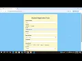 Student Registration Form Using PHP and MYSQL Database