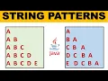 String Patterns in JAVA TechVidya Alphabet patterns Absolutely for beginners