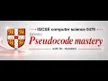 Cambridge IGCSE Computer Science 0478 LEVEL1 Programming basics