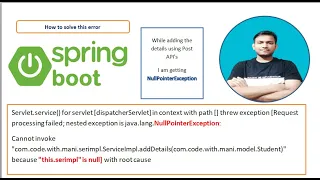 nested exception is java lang NullPointerException ServiceImplementation is null 500 error