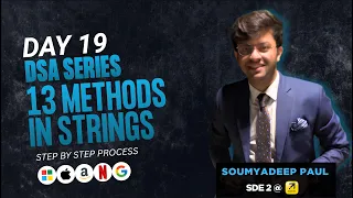 13 Inbuilt String methods in Java Day 19 DSA Series for Beginners