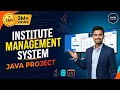 Java Institute Management System Project Beautiful UI Database Connectivity