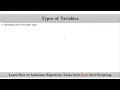 Section-4 -3 Types of Shell Scripting Variables VRTechnologies By NarendraP
