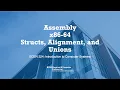 21 Assembly x86 64 Structs Alignment and Unions
