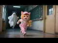 Download Lagu Ginger Kitten Meets a Ghost👻...Mama Cat Teaches the Ghost a Lesson 😾| Cute Cat Videos