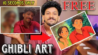 30 Seconds GHIBLI image Trick 😍 // Free Trick 💯 // ഇനി എല്ലാം പെട്ടന്ന് 😳
