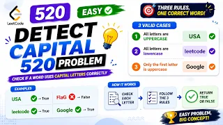 LeetCode 520 Detect Capital Easy String Problem 3 Rules Explained