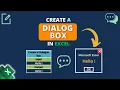 How to Create Dialog Box in Excel