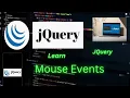 jquery mouse events