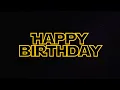 Star Wars Happy Birt ay in the style of Chewbacca
