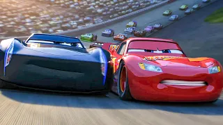 cars 3 all movie clips lightning mcqueen vs jackson storm 2017 