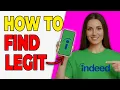 How To Find Legit Jobs On Indeed Avoid Scams