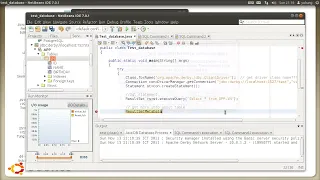 Java demo connect to database Derby with NETBEANS