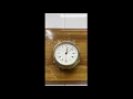Vintage Barigo Rustic Brass Quartz Nautical Round Original Wall Clock - Germany