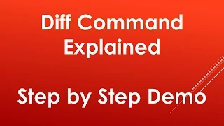 Using diff command in Unix Linux Explained with examples