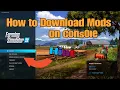 How to Download Mods on console on laden Sie Mods auf der Konsole im FS22 herunter