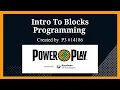 Intro to Blocks Programming