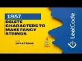 1957 Delete Characters to Make Fancy Strings Java Leetcode