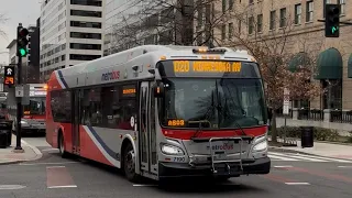 WMATA Metrobus 2012 New Flyer XDE40 7190 On Route D20 Formerly X2 NEW ROUTE