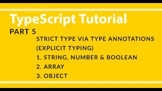 Part 5 - TypeScript