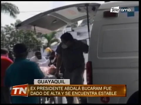 Ex presidente Abdalá Bucaram fue dado de alta y se encuentra estable