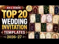 Top 20 Wedding Invitation Templates 2026 27 Best Wedding Card Designs