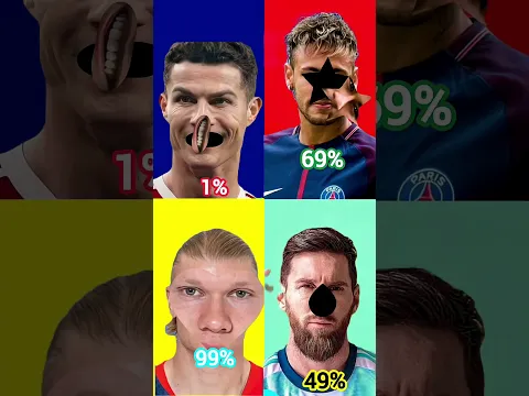 Legendary Football Stop Challenge ⚽🛑#messi #ronaldo #haaland #mbappe #challenge #football #shorts