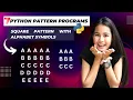 Python Pattern Programs Day 7 Coding Practice Alphabet Square Pattern 2026