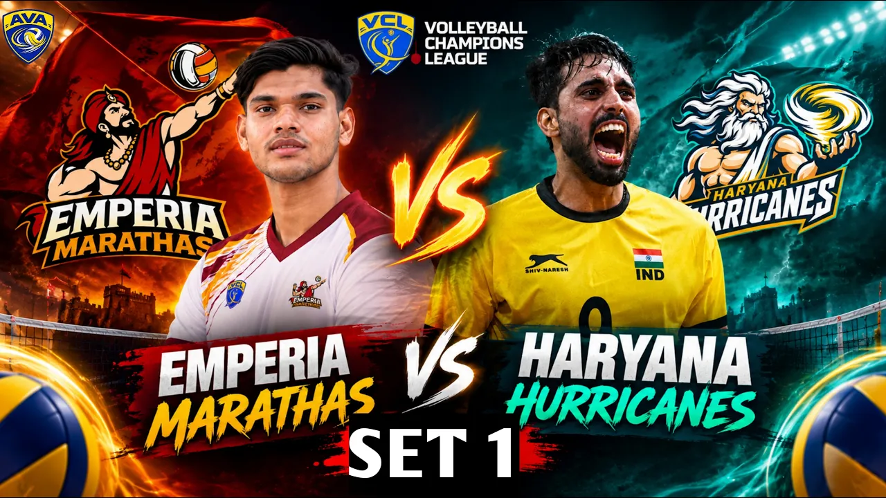 | SET 1 | SEMI-FINAL | Haryana VS Marathas | Volleyball Champion League |