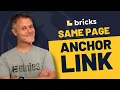 Quick Bricks Tip Same Page Scrolling Anchor Link