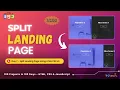 Create a Split Landing Page with HTML CSS JavaScript Day 7 of 100-Day Challenge